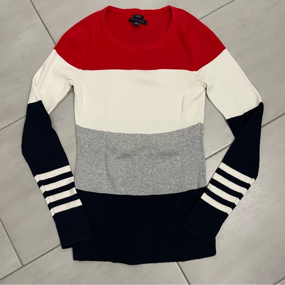 TOMMY HILFIGER COLOURBLOCK sweater size XS - Picture 1 of 7